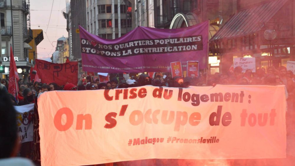 Manifestation pour le droit au logement